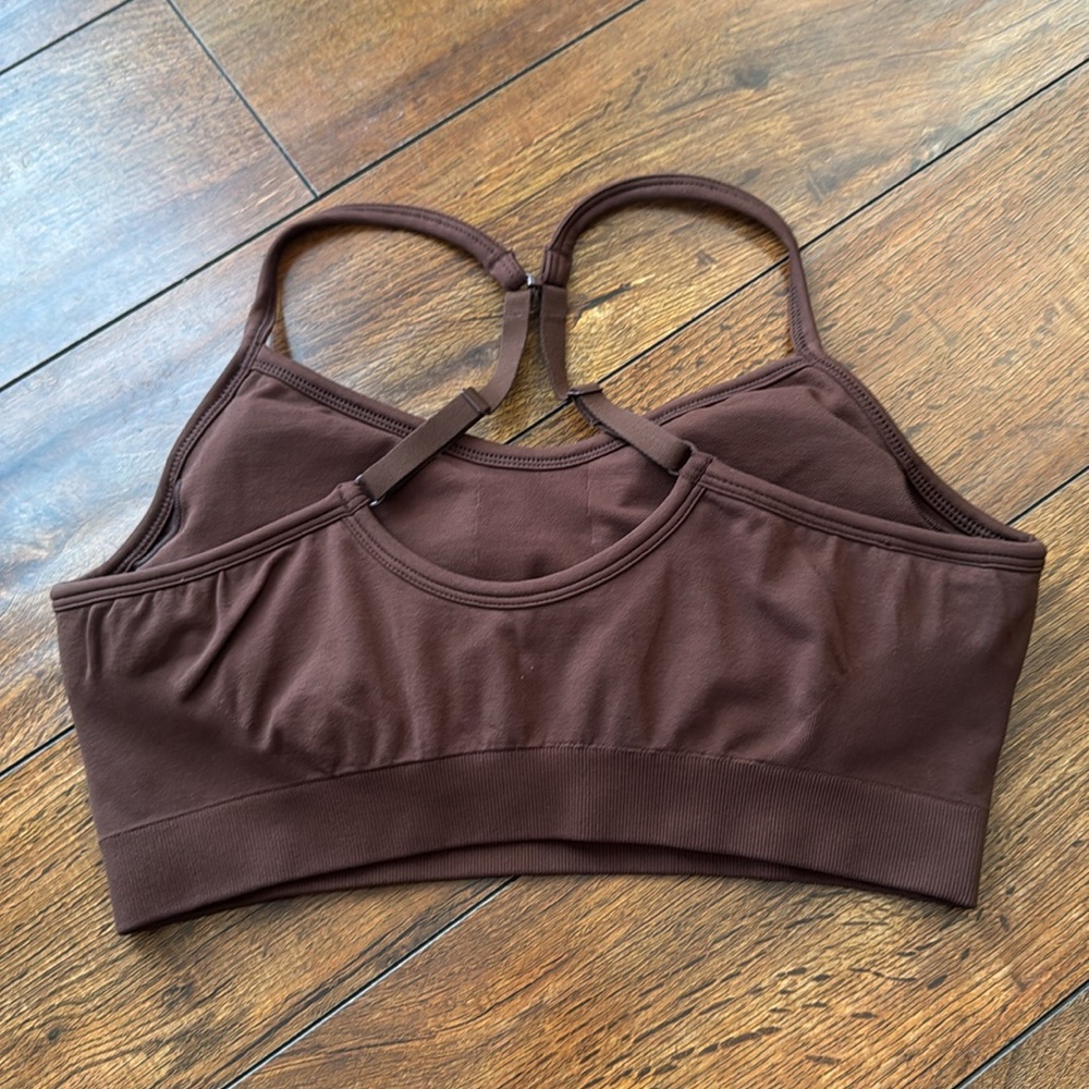 Athleta Women's Brown Sports Bra - Picture 2 of 4
